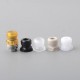 Mission MXV Nuke Style Drip Tip Set for BB / Billet Mod - Silver, 5 x Mouthpiece PC / PEI / PEEK / POM