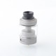 Authentic Yachtvape & Mike Vapes Eclipse Dual RTA Rebuildable Tank Atomizer - Sand Blast Silver, 4 / 6ml, 25mm Diameter