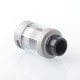 Authentic Yachtvape & Mike Vapes Eclipse Dual RTA Rebuildable Tank Atomizer - Sand Blast Silver, 4 / 6ml, 25mm Diameter