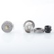 Authentic Yachtvape & Mike Vapes Eclipse Dual RTA Rebuildable Tank Atomizer - Sand Blast Silver, 4 / 6ml, 25mm Diameter