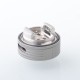 Authentic Yachtvape & Mike Vapes Eclipse Dual RTA Rebuildable Tank Atomizer - Sand Blast Silver, 4 / 6ml, 25mm Diameter