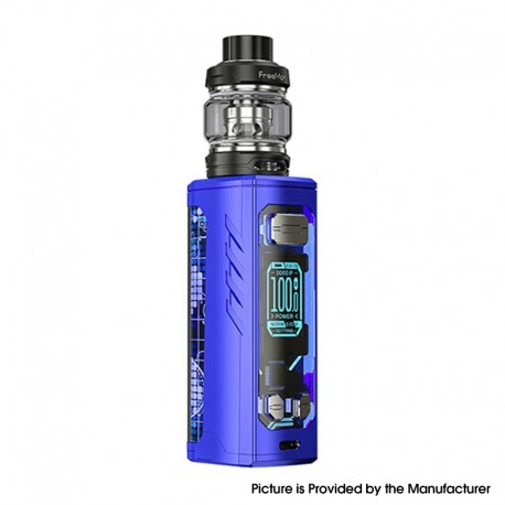 [Ships from Bonded Warehouse] Authentic FreeMax Maxus Solo 100W Mod Kit with Fireluke Solo Tank - Cobalt Blue, 5ml, 0.15/ 0.2ohm