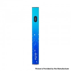 Authentic DAZZLEAF VV 510 Preheat Micro USB Battery - Blue Splatter, 380mAh