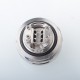 Typhoon Taifun GTV GT V Style RTA Rebuildable Tank Vape Atomizer - Silver, 6ml, 25mm Diameter