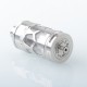 Typhoon Taifun GTV GT V Style RTA Rebuildable Tank Vape Atomizer - Silver, 6ml, 25mm Diameter