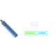 Authentic Joyetech eGo 510 Pod Mod Kit - Blue, 850mAh. 2ml, 0.8ohm Mesh Coil
