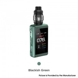 [Ships from Bonded Warehouse] Authentic GeekVape T200 Aegis Touch Box Mod Kit - Blackish Green, VW 5~200W, 2 x 18650, 5.5ml