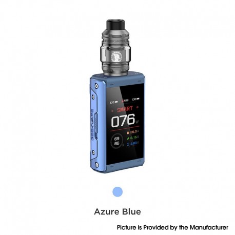 [Ships from Bonded Warehouse] Authentic GeekVape T200 Aegis Touch Box Mod Kit - Azure Blue, VW 5~200W, 2 x 18650, 5.5ml