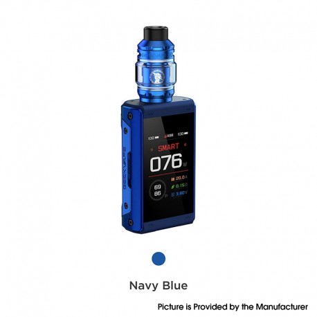 [Ships from Bonded Warehouse] Authentic GeekVape T200 Aegis Touch Vape Box Mod Kit - Navy Blue, VW 5~200W, 2 x 18650