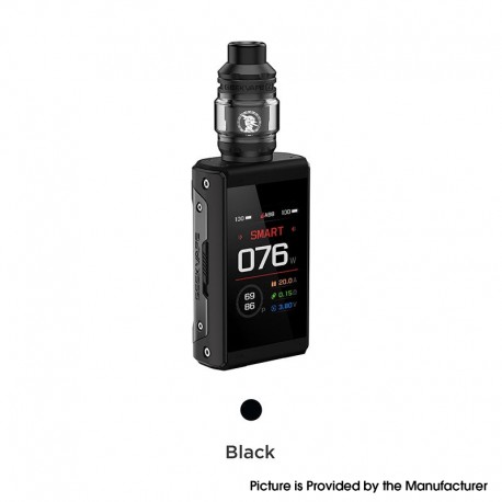 [Ships from Bonded Warehouse] Authentic GeekVape T200 Aegis Touch Box Mod Kit - Black, 5~200W, 2 x 18650, 5.5ml, 0.15 / 0.4ohm