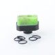 Kontrl Mag Style 510 Drip Tip - Black + Green, Aluminum + Resin