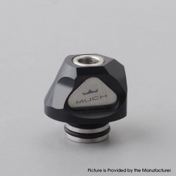 Monarchy Cyber 2 Style 510 Drip Tip - Silver + Black, 1 SS 510 Connector + 1 POM Mouthpiece
