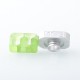 Kontrl Mag Style 510 Drip Tip - Silver + Green, Aluminum + Resin