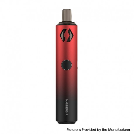 [Ships from Bonded Warehouse] Authentic Vapefly Manners R Pod System Kit - Black Red, 1000mAh, 3ml, 0.6ohm