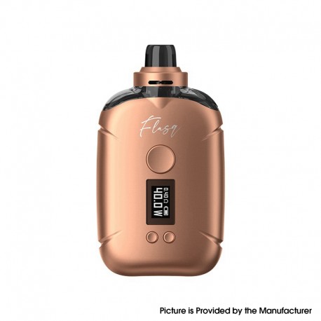 Authentic Eleaf FlasQ 40W Pod Mod Kit - Bronze, VW 1~40W, 1370mAh, 5ml, 0.4ohm / 0.8ohm