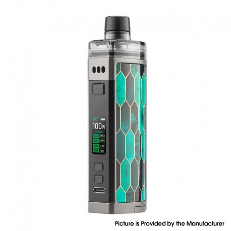 [Ships from Bonded Warehouse] Authentic OXVA Velocity LE 100W Box Mod Kit - Emerald, VW 5~100W, 5ml, 0.15ohm / 0.3ohm