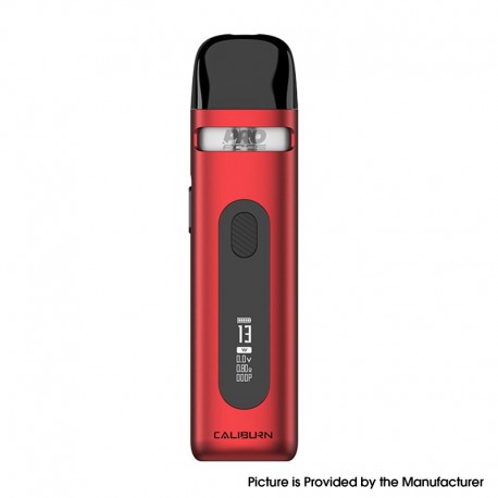 [Ships from Bonded Warehouse] Authentic Uwell Caliburn X Pod System Kit - Ribbon Red, 850mAh, 3ml, 0.8ohm / 1.2ohm