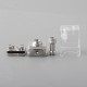 Authentic Ambition Mods Bishop 3 Bishop³ Dotcubed RBA Tank for dotAIO V1 & V2 Pod - Silver, 316SS + PCTG, 3ml, MTL & RDL