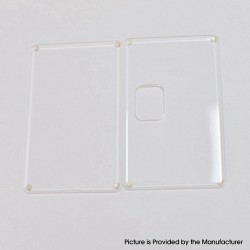 Authentic MK MODS Replacement Front + Back Cover Panel Plate for Vandy Vape Pulse AIO.5 Kit - Translucent, Acrylic