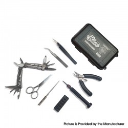 Authentic ThunderHead Creations THC Blaze Pro Tool Kit - Screwdriver, Pliers, Scissors, Tweezer, Cutter, Coiling Jig, Coil Trim