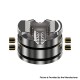 Authentic ThunderHead Creations X Mike Vapes Blaze SOLO RDA Atomizer - Black Red, SS + Aluminum, BF Pin, 24mm