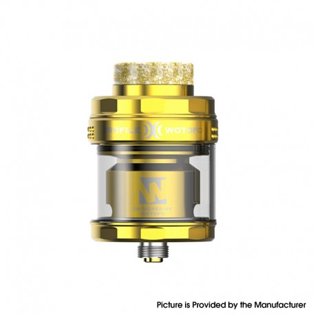 [Ships from Bonded Warehouse] Authentic Wotofo Profile X RTA Tank Atomizer - Gold, 8ml, Wire Coil / Mesh Coil