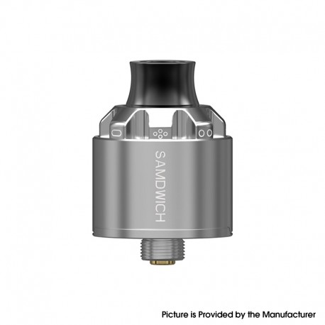 [Ships from Bonded Warehouse] Authentic Dovpo The Samdwich RDA Rebuildable Dripping Atomizer - Silver, BF Pin, 22mm