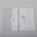 SSPP Style Round Button Front + Back Door Panel Plates for BB / Billet Box Mod Kit - Clear (2 PCS)