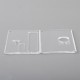 SSPP Style Round Button Front + Back Door Panel Plates for BB / Billet Box Mod Kit - Clear (2 PCS)