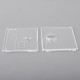 SSPP Style Round Button Front + Back Door Panel Plates for BB / Billet Box Mod Kit - Clear (2 PCS)