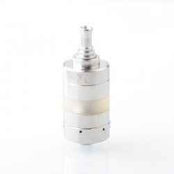 KF X Style MTL RTA Rebuildable Tank Atomizer - Silver, 316SS, 4ml, 24mm Diameter