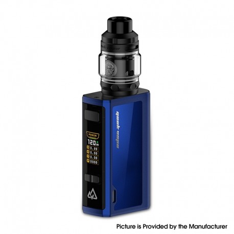 [Ships from Bonded Warehouse] Authentic GeekVape Obelisk 120 FC Z Kit 120W 3700mAh Mod + Z Tank - Blue, 5~120W, UK Fast Charger