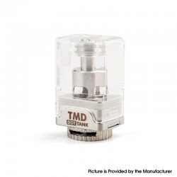 Authentic BP MODS TMD DOT Tank for dotMod dotAIO Pod Mod - Silver, 2.6ml, 0.55ohm / 1.05ohm