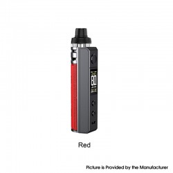 [Ships from Bonded Warehouse] Authentic VOOPOO Drag H80 S 80W Pod Mod Kit - Red, VW 5~80W, 1 x 18650, 4.5ml, 0.15ohm / 0.3ohm