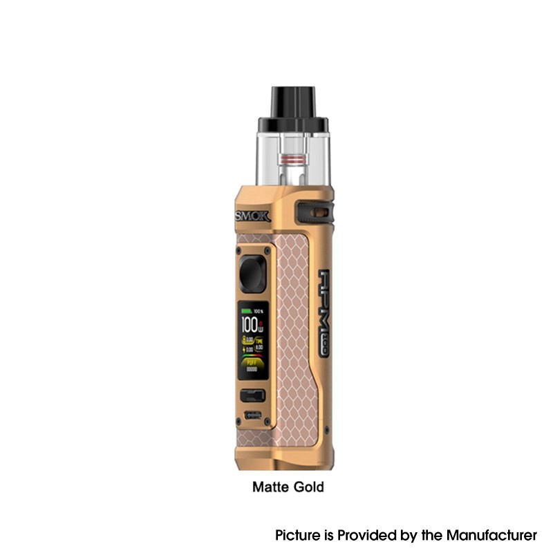 Buy Authentic SMOKTech SMOK RPM 100 Pod System Vape Kit Matte Gold