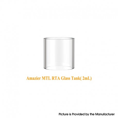 Authentic Ambition Mods Amazier MTL RTA Replacement Tank Tube - Transparent, Glass, 2.0ml