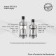 Authentic Ambition Mods Amazier MTL RTA Rebuildable Tank Atomizer - Gun Metal, 316SS + Glass, 2.0ml, 22mm