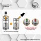 Authentic Ambition Mods Amazier MTL RTA Rebuildable Tank Atomizer - Gun Metal, 316SS + Glass, 2.0ml, 22mm