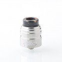Authentic ThunderHead Creations X Mike Vapes Blaze SOLO RDA Atomizer - Silver, Stainless Steel, BF Pin, 24mm
