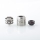 Authentic ThunderHead Creations X Mike Vapes Blaze SOLO RDA Atomizer - Silver, Stainless Steel, BF Pin, 24mm