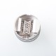 Authentic ThunderHead Creations X Mike Vapes Blaze SOLO RDA Atomizer - Silver, Stainless Steel, BF Pin, 24mm