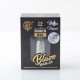 Authentic ThunderHead Creations X Mike Vapes THC Blaze SOLO RDA Vape Atomizer - Silver, Stainless Steel, BF Pin, 24mm