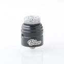 Authentic ThunderHead Creations X Mike Vapes Blaze SOLO RDA Atomizer - Silver Black, Stainless Steel, BF Pin, 24mm