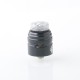 Authentic ThunderHead Creations X Mike Vapes Blaze SOLO RDA Atomizer - Silver Black, Stainless Steel, BF Pin, 24mm