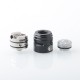 Authentic ThunderHead Creations X Mike Vapes Blaze SOLO RDA Atomizer - Silver Black, Stainless Steel, BF Pin, 24mm