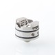 Authentic ThunderHead Creations X Mike Vapes THC Blaze SOLO RDA Vape Atomizer - Silver Black, Stainless Steel, BF Pin, 24mm