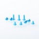 Authentic MK MODS Replacement Screw Set Kit for SXK BB 70W / DNA 60W Style Box Mod Kit / Billet - Blue, Aluminum Alloy (9 PCS)