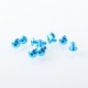 Authentic MK MODS Replacement Screw Set Kit for SXK BB 70W / DNA 60W Style Box Mod Kit / Billet - Blue, Aluminum Alloy (9 PCS)