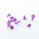 Authentic MK MODS Replacement Screw Set for SXK BB 70W / DNA 60W Style Box Mod Kit / Billet - Purple, Aluminum Alloy (9 PCS)