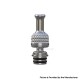 Authentic Auguse FOTO V2 510 Drip Tip for RDA / RTA / RDTA Atomizer - Silver, Stainless Steel